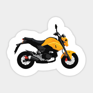 Motorcycle Honda Grom Orange 2020 Sticker